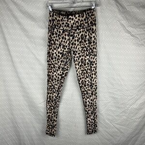 Victoria's Secret Leopard Print Leggings With Side Pockets Size 8